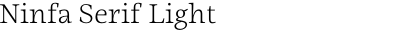 Ninfa Serif Light